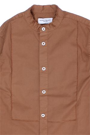 Camicia coreana in cotone PAOLO PECORA | PP2070BISCOTTO